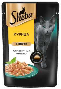 Шеба Плежер ломт в соус кур 24*85г, 10209374