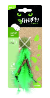 Игрушка для кошек с кошачьей мятой CHARMY зеленая, MPets 20640799