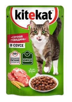 Ктк пауч говяд в соусе 85г/28