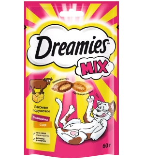Dreamies лакомство с говядин и сыр 6*60г, 10208864