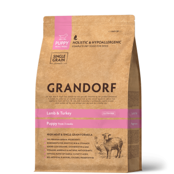 GRANDORF DOG 3кг Lamb Turkey puppi ягненок с индейкой для щенков 