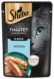Шеба д/взр.кош паштет лосось 28*75г