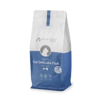 DELICADO KAT 10кг (цена за 1 кг) д/кошек с атлант рыбой и индейка