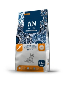 VIDA NATIVA 1,4кг для котят из лосося с мускатной тыквой 