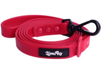 Поводок из биотана LionPets LP-720-2 (Красный) (Размер 2 ширина 2,5 см, длина 1,5 метра)