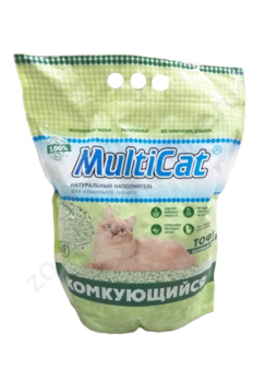 Наполнитель MULTICAT 6л ТОФУ КОМКУЮЩИЙСЯ (ЗЕЛЁНЫЙ ЧАЙ)