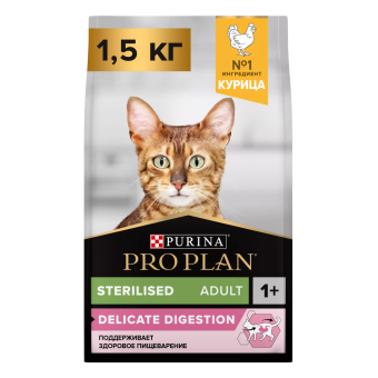 Про План 1,5кг Cat Стерил чув пищ Курица