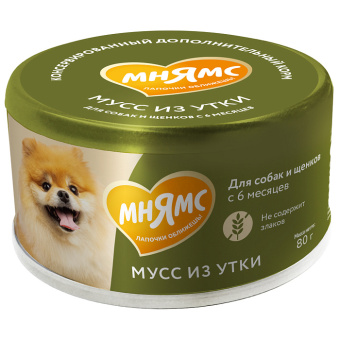 Мнямс Мусс 80 г УТКА для соб и щен старше 6 мес