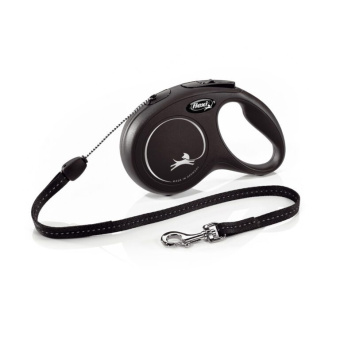 Рулетка (Flexi) Classic S трос 8м до 12кг черный