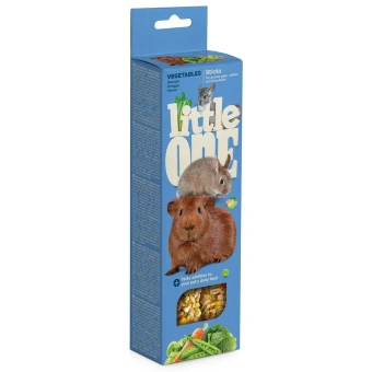 Little One: палочки 60гр*2шт д/морских свинок, кроликов и шиншилл с овощами