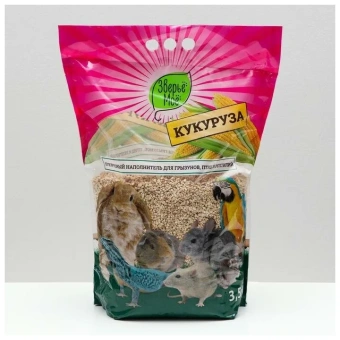 Наполнитель кукурузный 3,5кг Зверье мое 